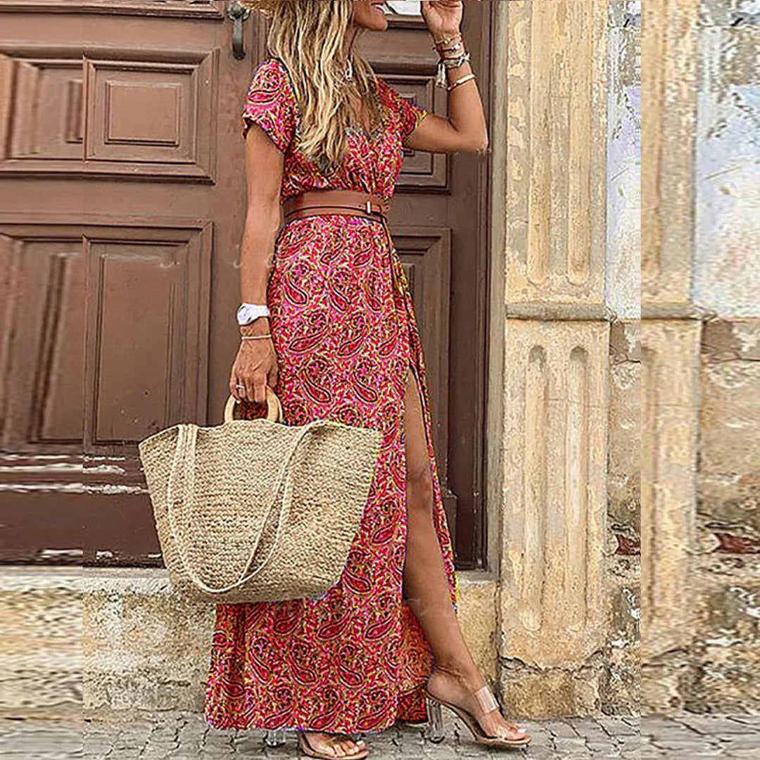 LUCINDA | COMFORTABLE BOHO MAXI DRESS