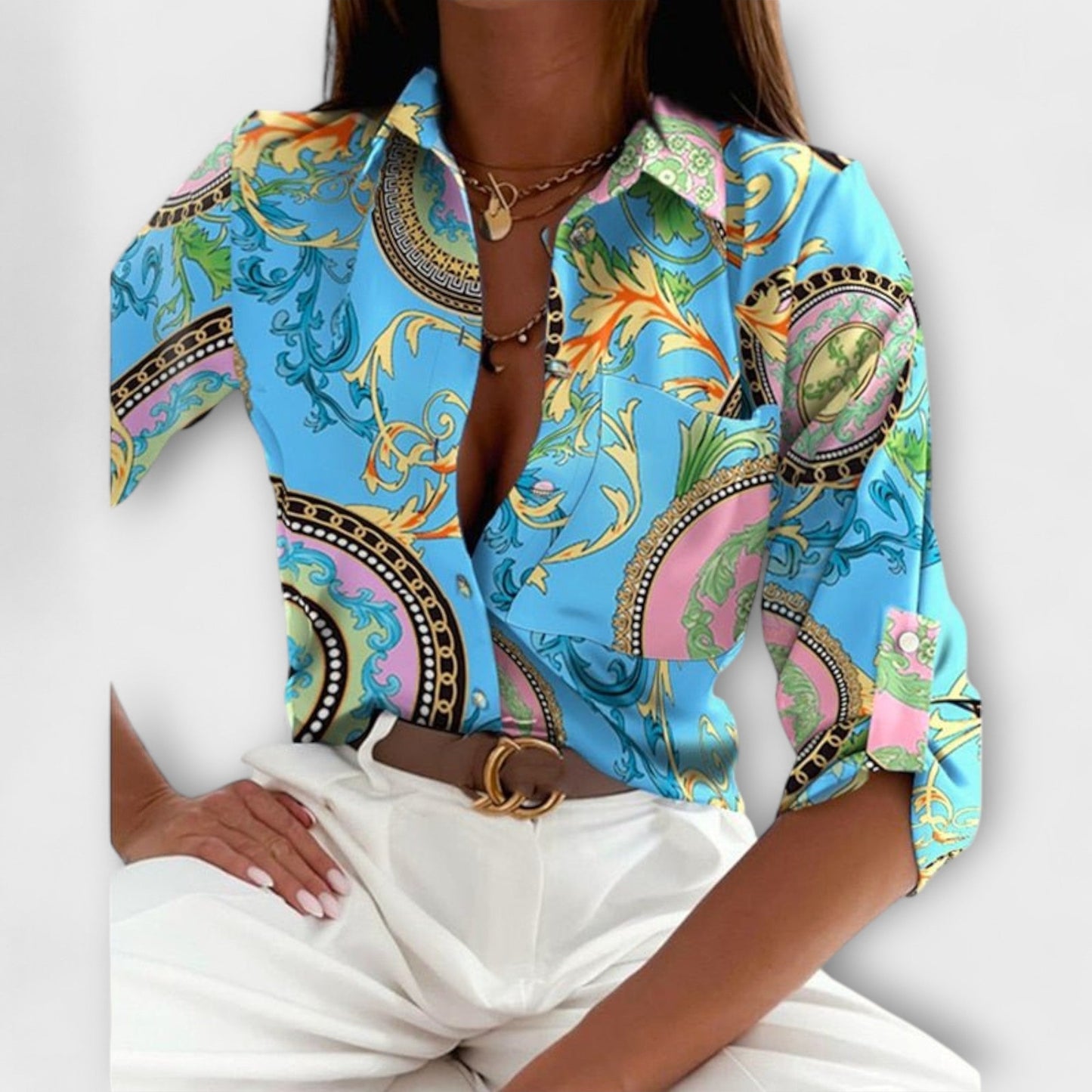 Baily-Blouse with Classic Collar