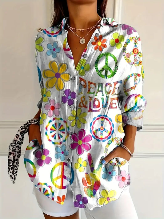 Maria™ - Stylish Floral Blouse