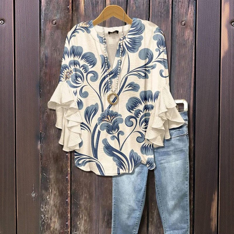 Lenora Whisper Ruffle Blouse