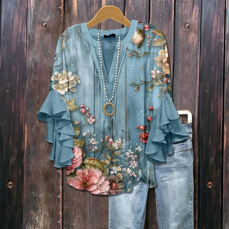 Lenora Whisper Ruffle Blouse