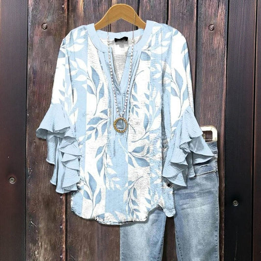Lenora Whisper Ruffle Blouse
