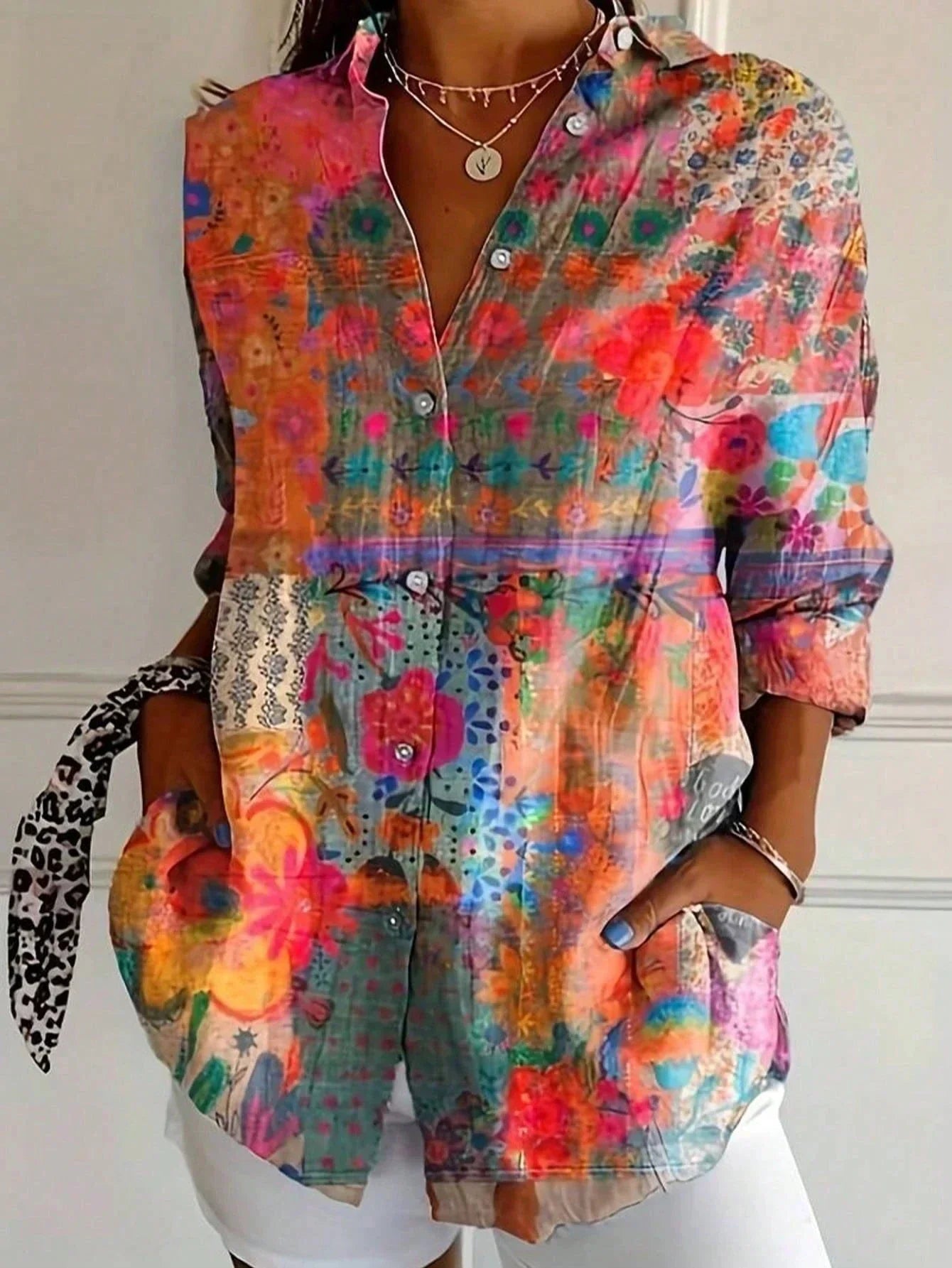 Annika | Colourful Blouse