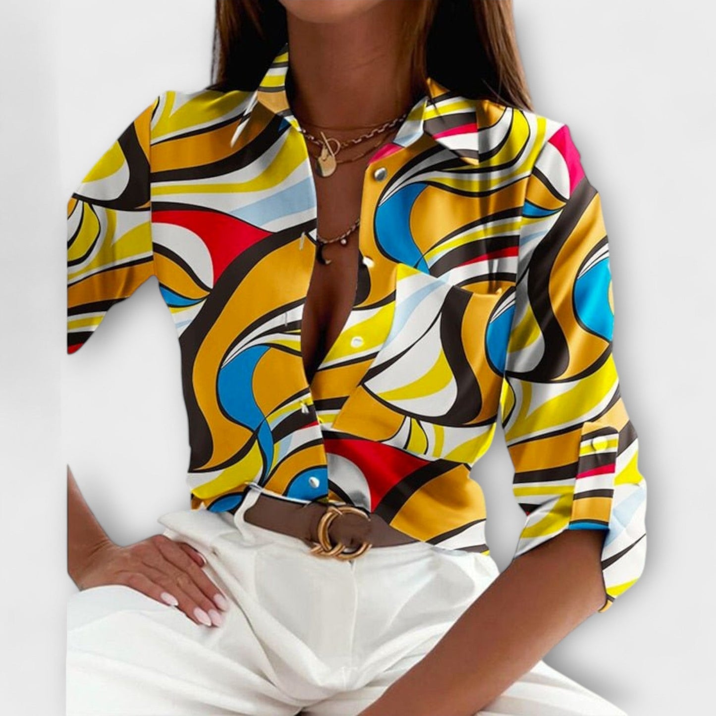 Baily-Blouse with Classic Collar