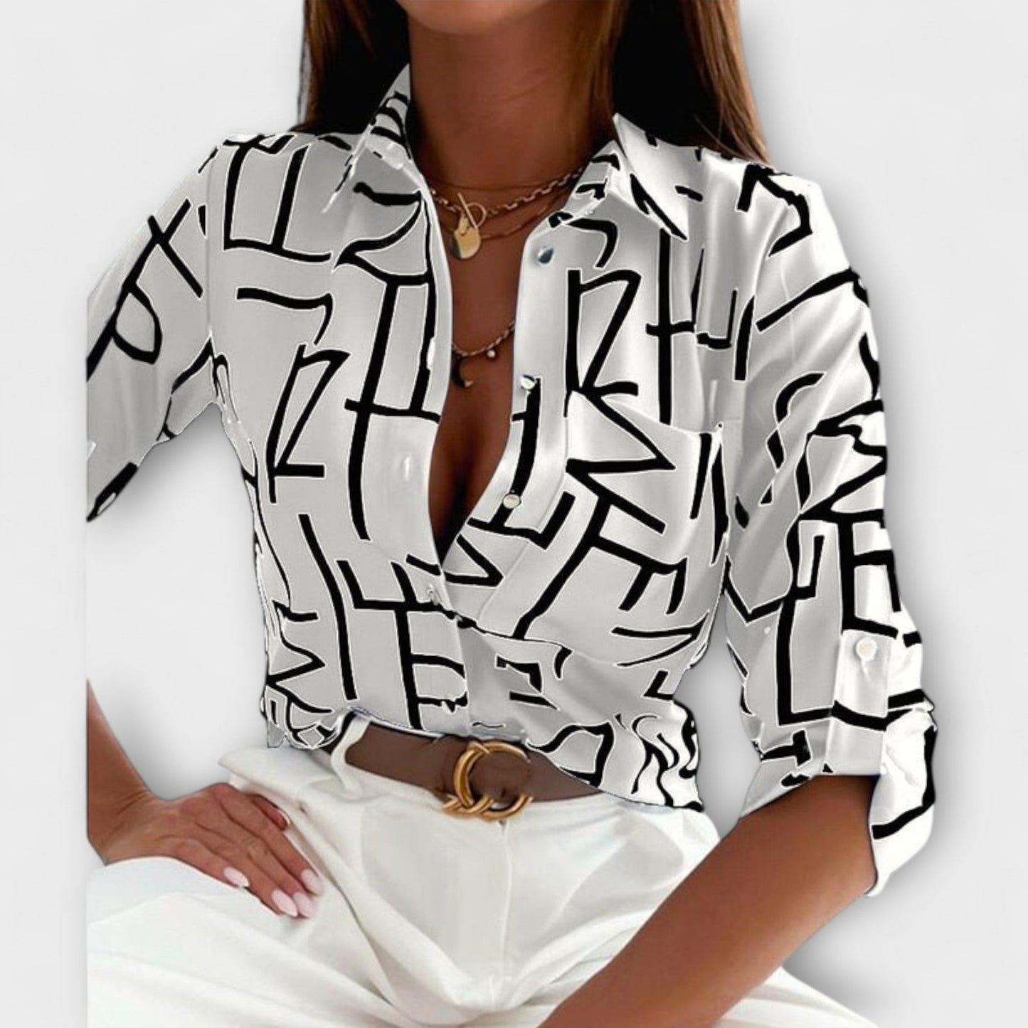Baily-Blouse with Classic Collar