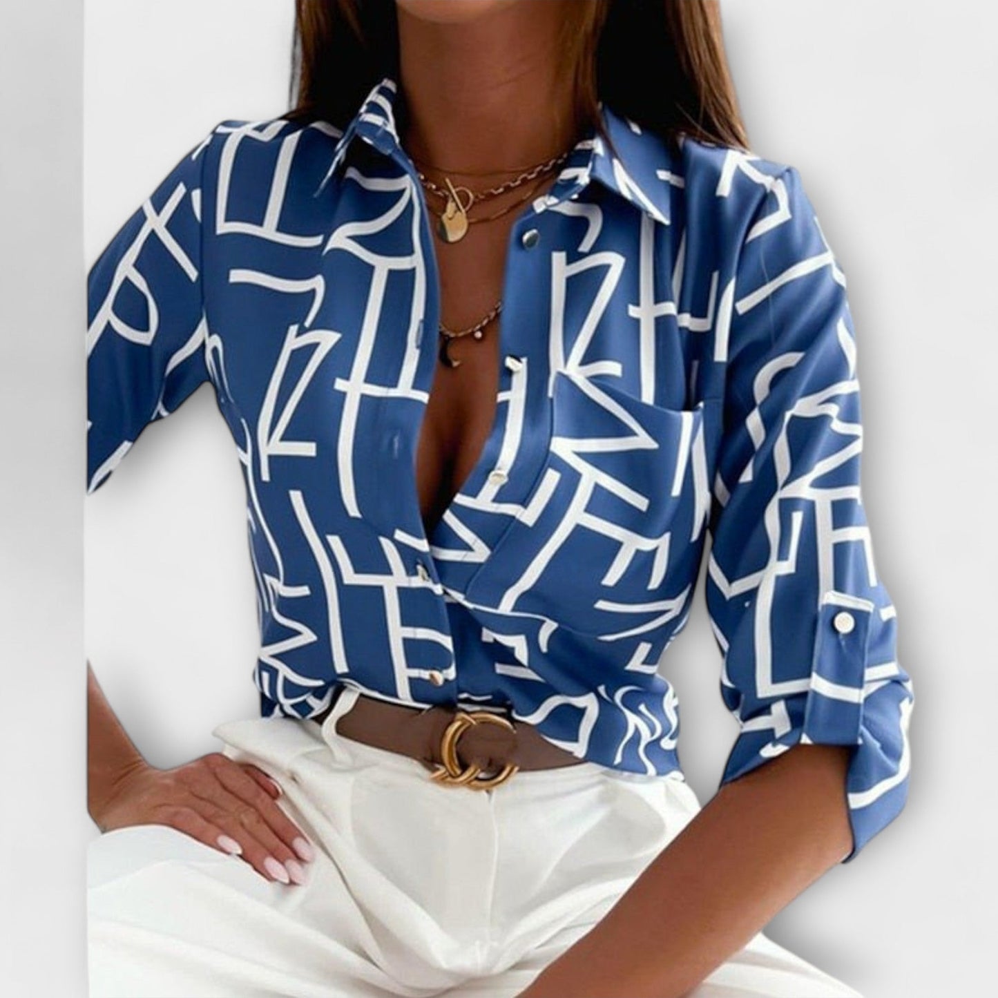 Baily-Blouse with Classic Collar