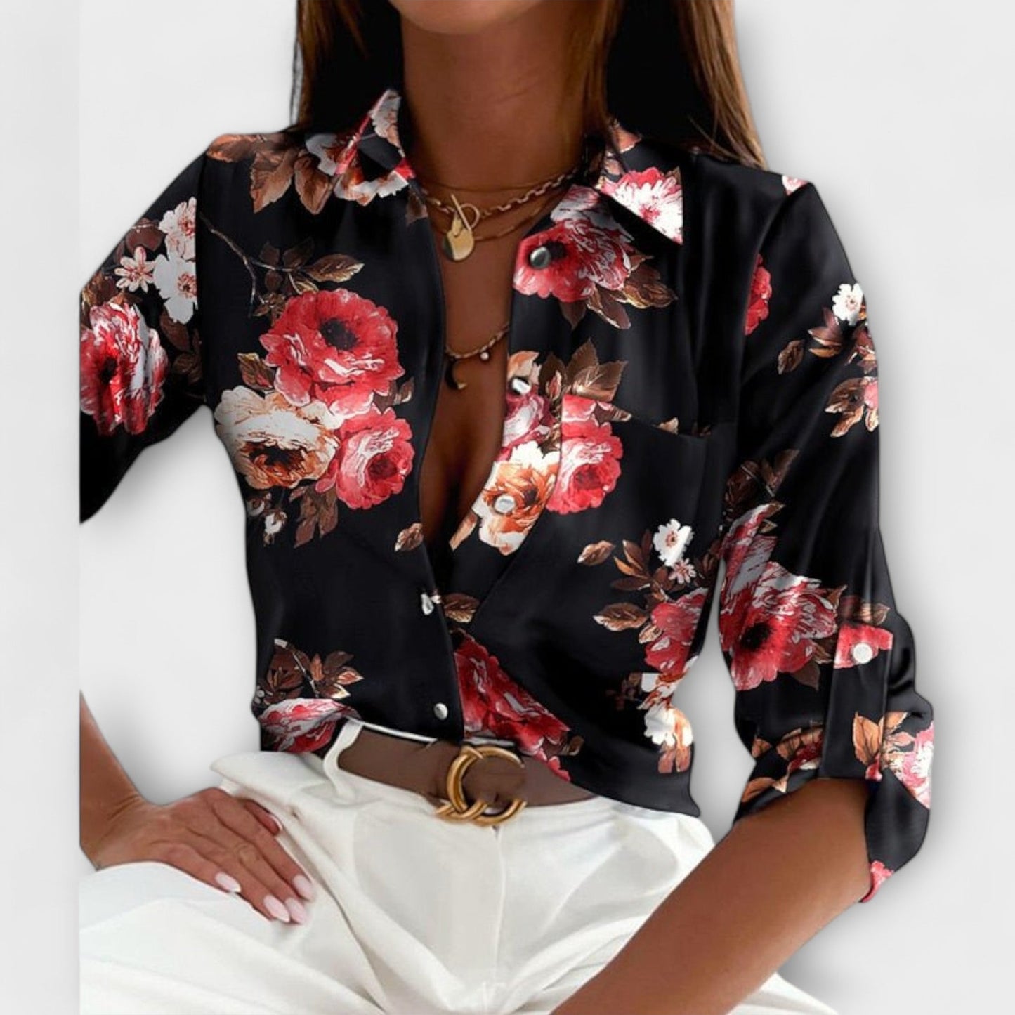 Baily-Blouse with Classic Collar