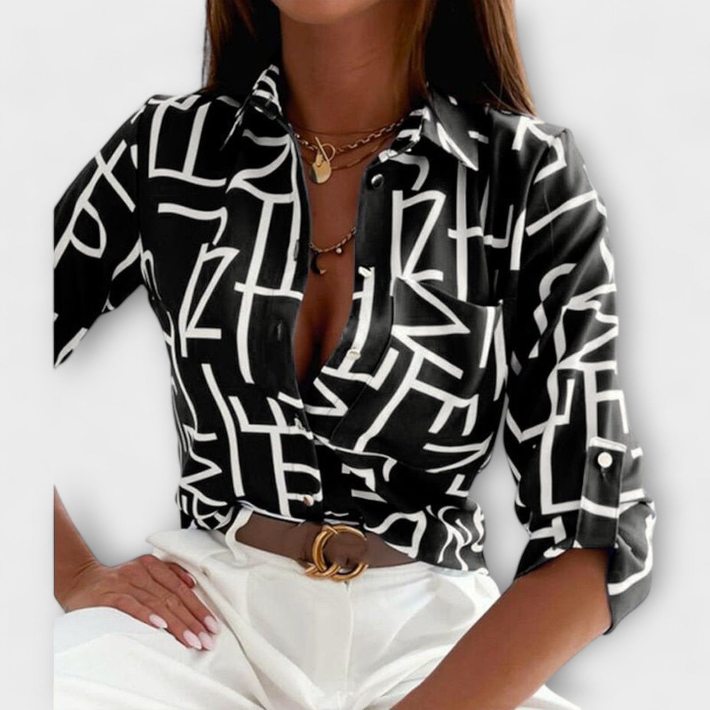 Baily-Blouse with Classic Collar